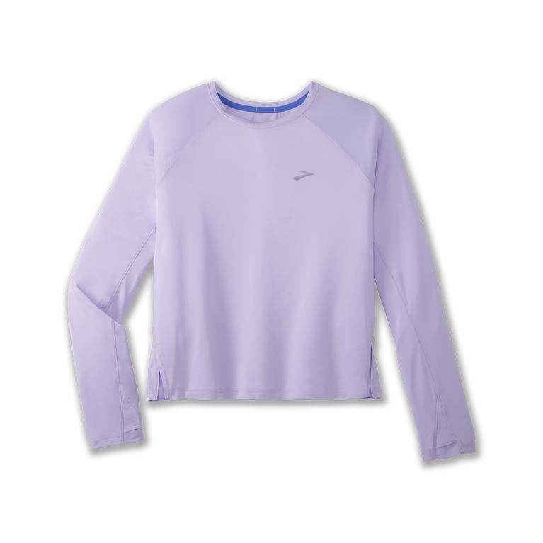 Brooks Sprint Free Breathable Women's Long Sleeve Running Shirt - Lavender Purple/Violet Dash (91082